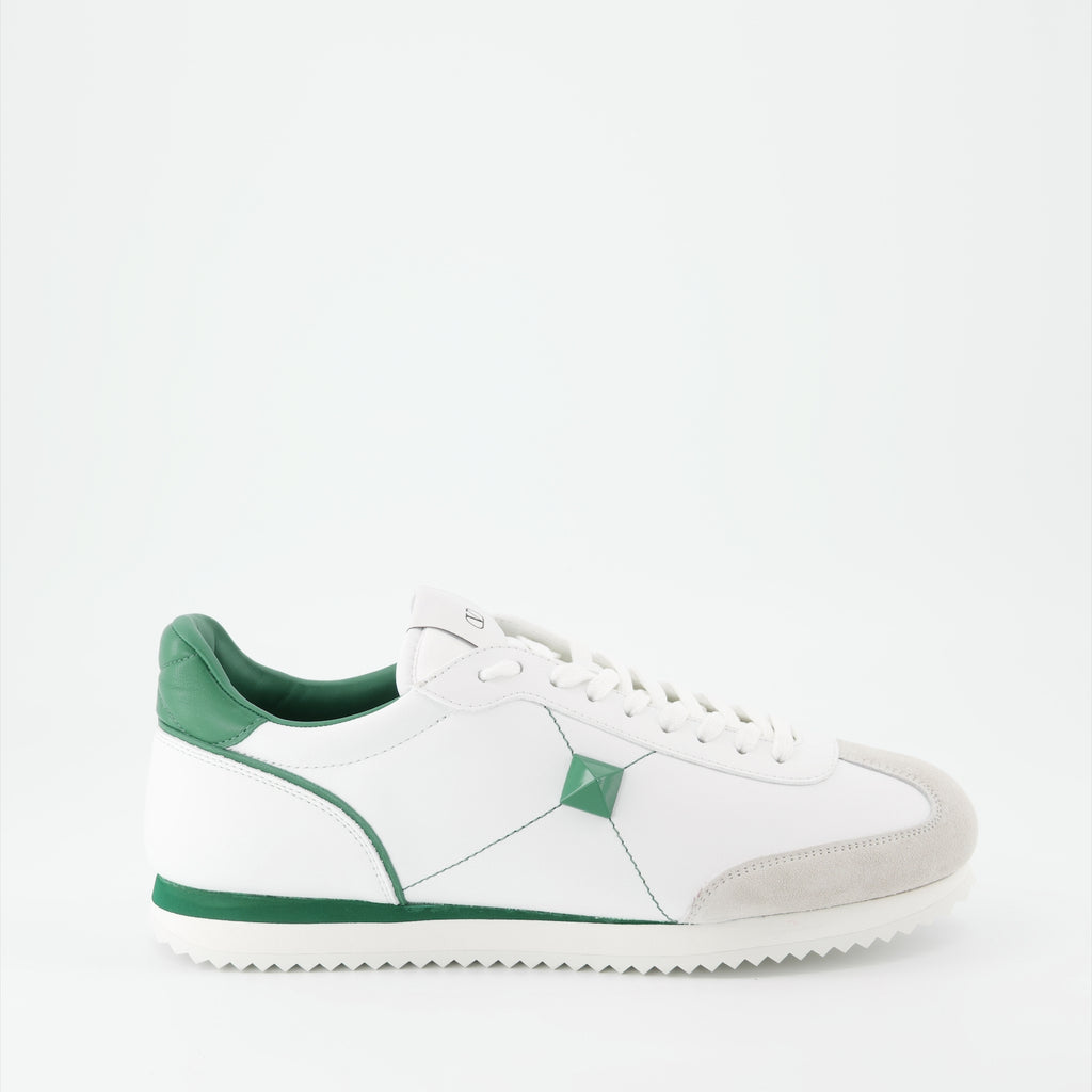 Sneakers Baskets Stud Around Valentino Garavani Verde Homme