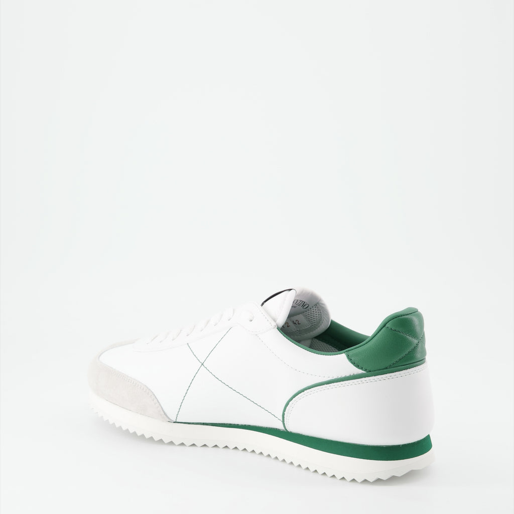 Sneakers Baskets Stud Around Valentino Garavani Verde Homme