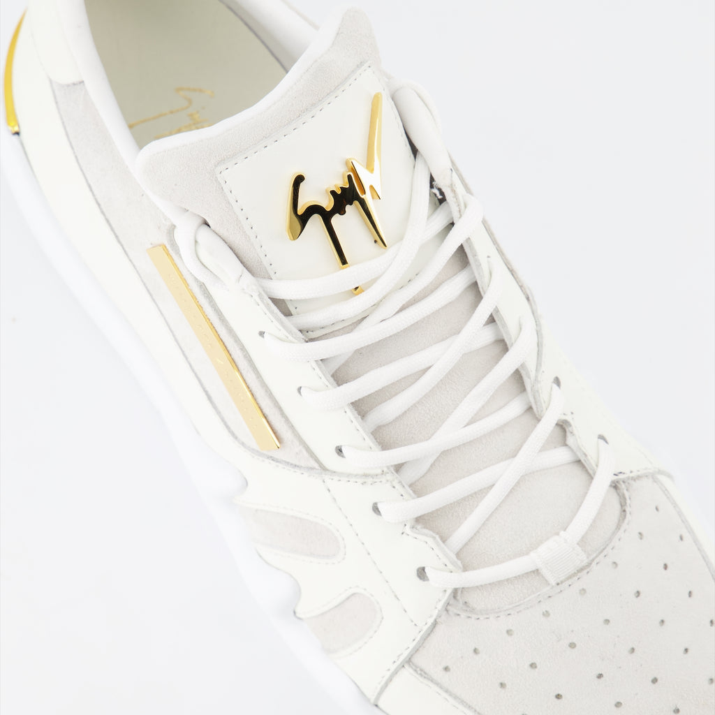 Sneakers Baskets Talon Giuseppe Zanotti Bianco Homme