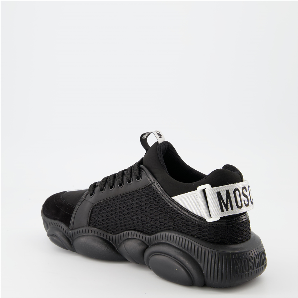 Sneakers Baskets Teddy Moschino Nero Homme