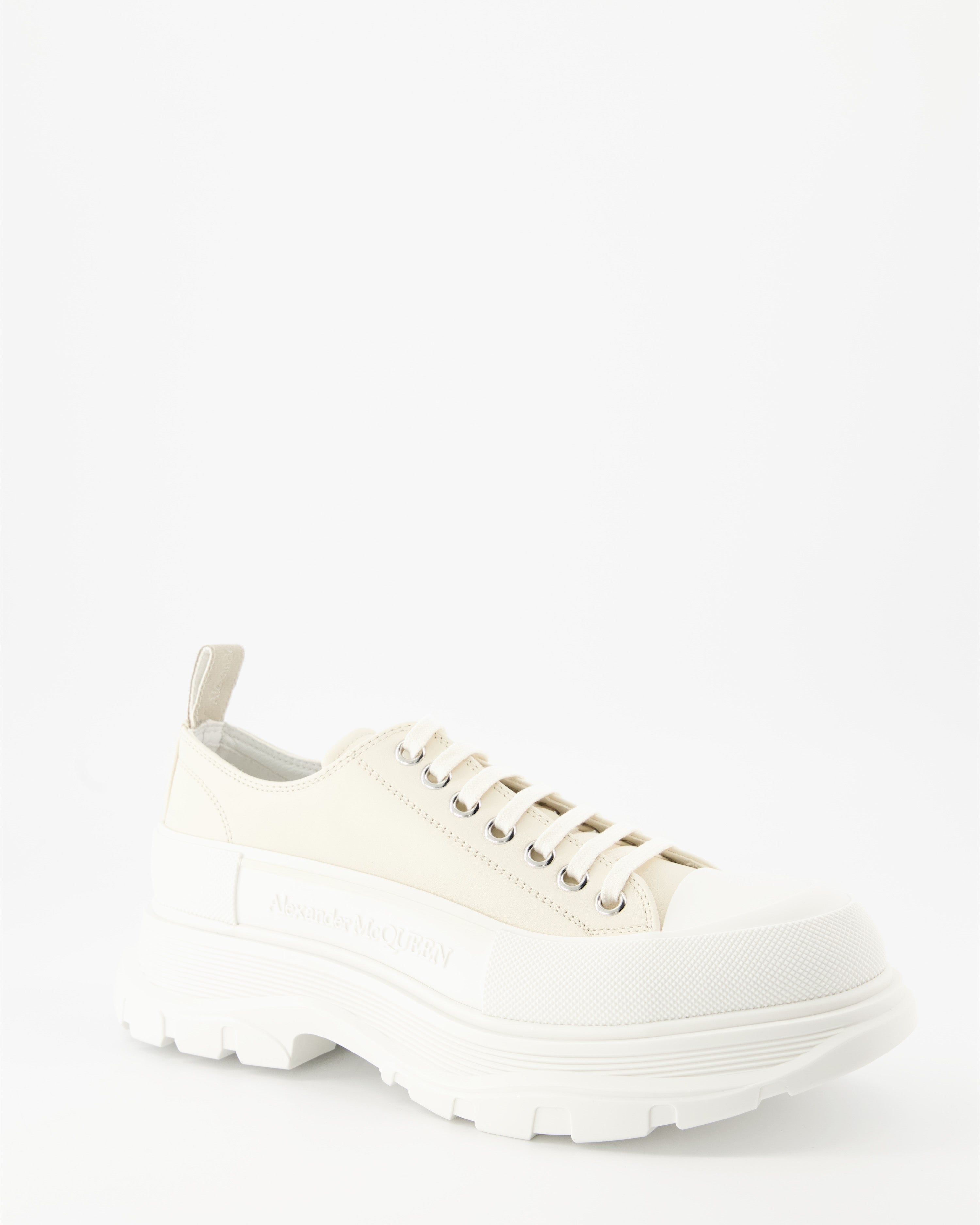 Baskets Baskets Tread Slick Alexander McQueen Beige Homme