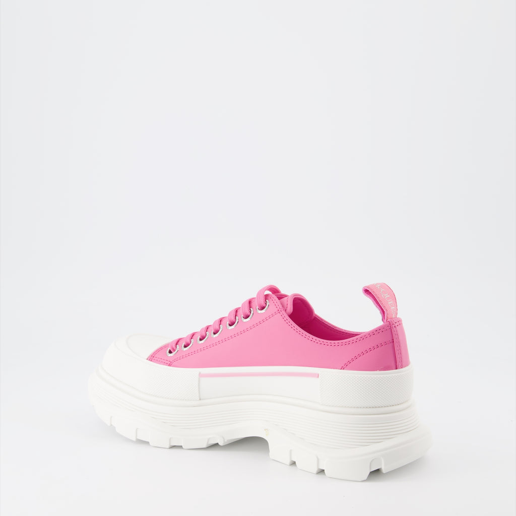 Baskets Baskets Tread Slick Alexander McQueen Rose Femme