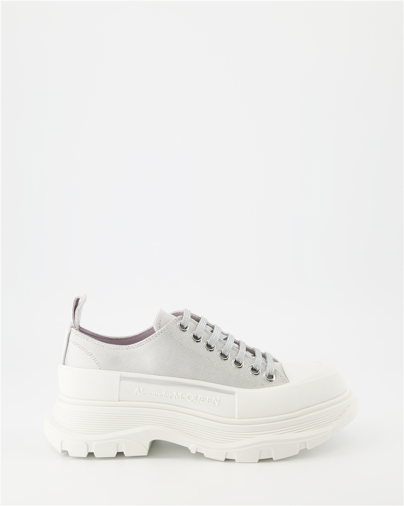 Baskets Baskets Tread Slick Alexander McQueen Gris Femme