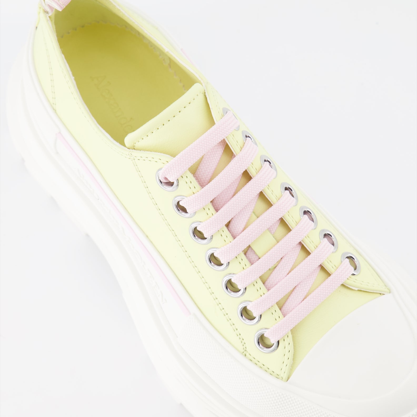 Baskets Baskets Tread Slick Alexander McQueen Jaune Femme