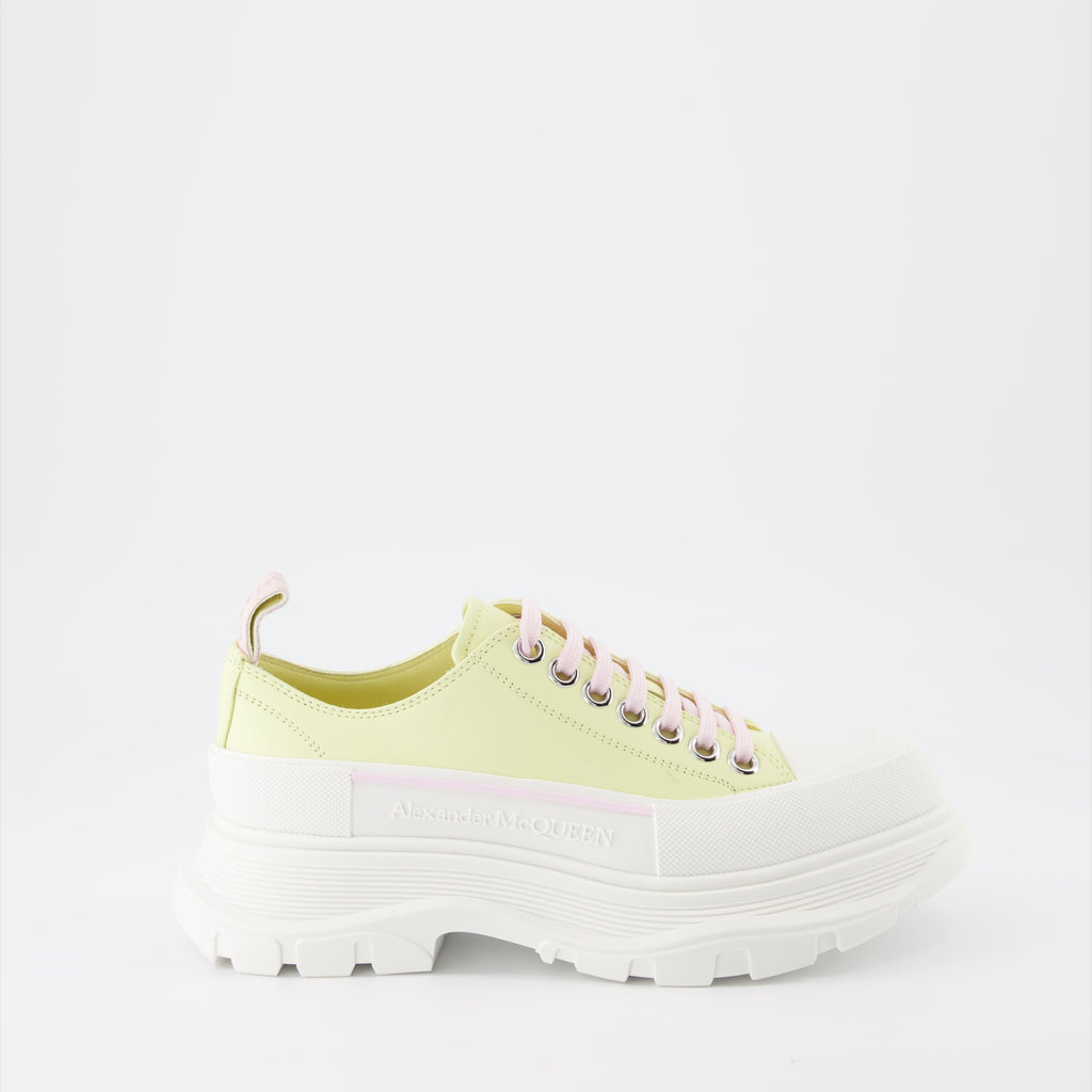 Tênis Baskets Tread Slick Alexander McQueen Amarelo Femme