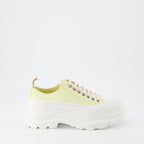 Tênis Baskets Tread Slick Alexander McQueen Amarelo Femme