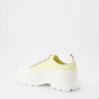 Tênis Baskets Tread Slick Alexander McQueen Amarelo Femme
