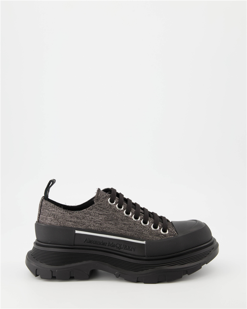 Sneakers Baskets Tread Slick Alexander McQueen Nero Femme