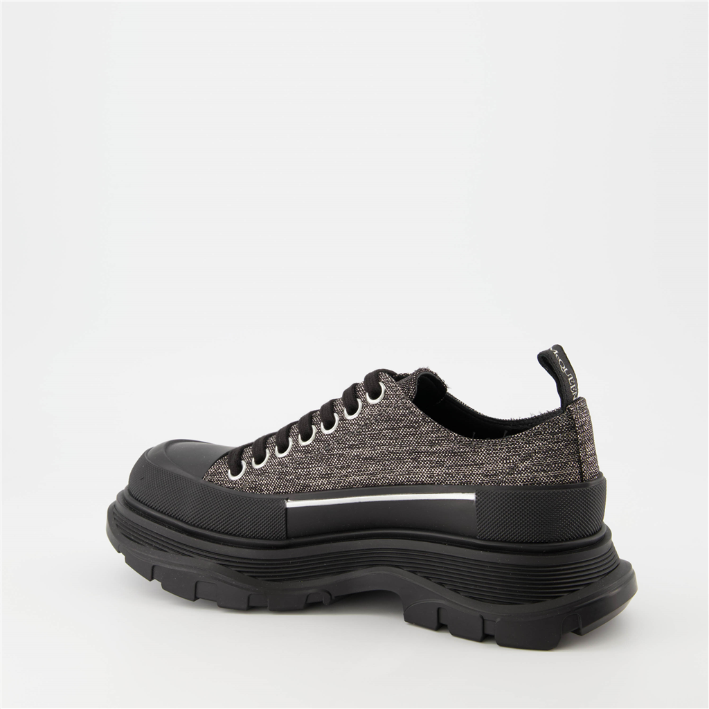 Sneakers Baskets Tread Slick Alexander McQueen Nero Femme