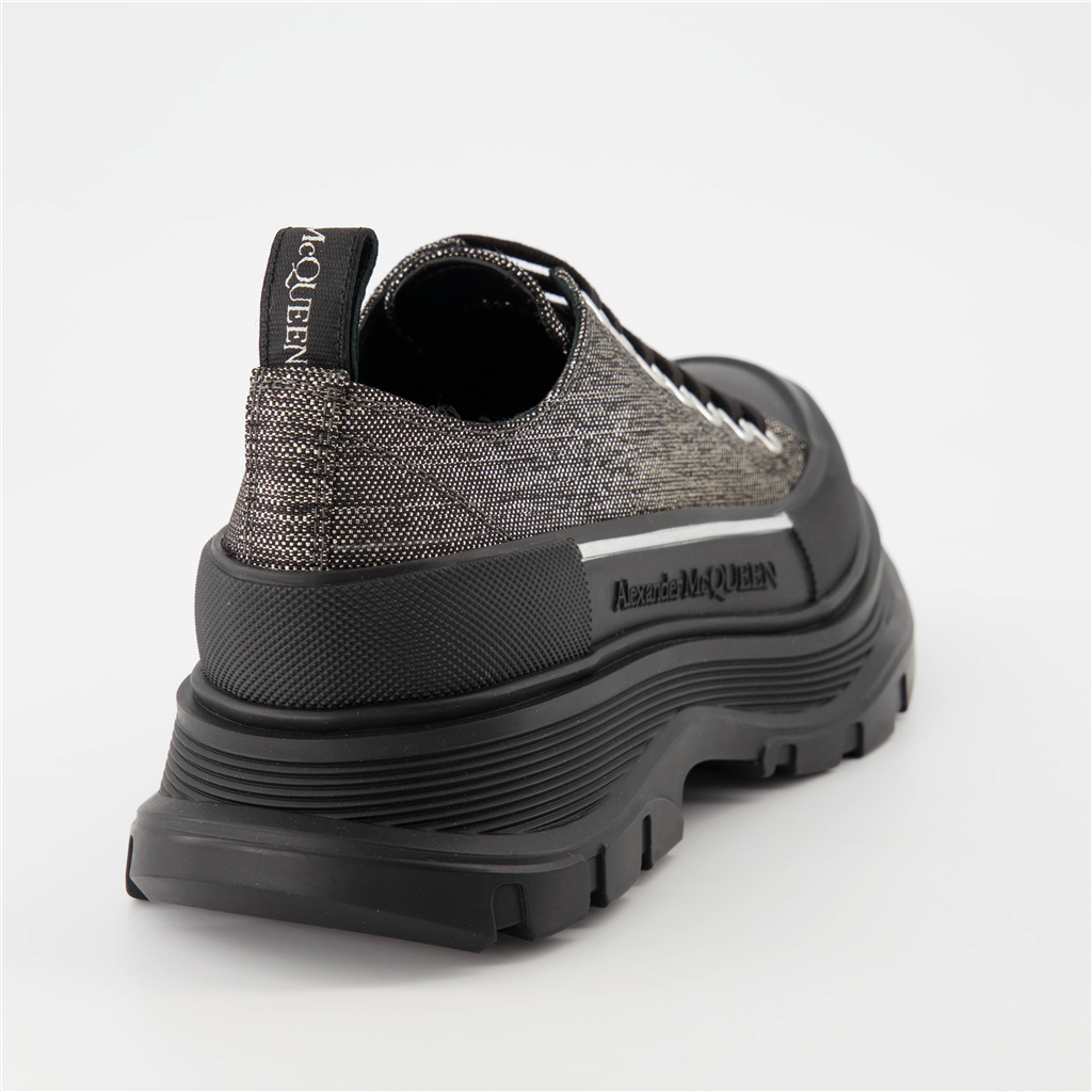 Sneakers Baskets Tread Slick Alexander McQueen Nero Femme