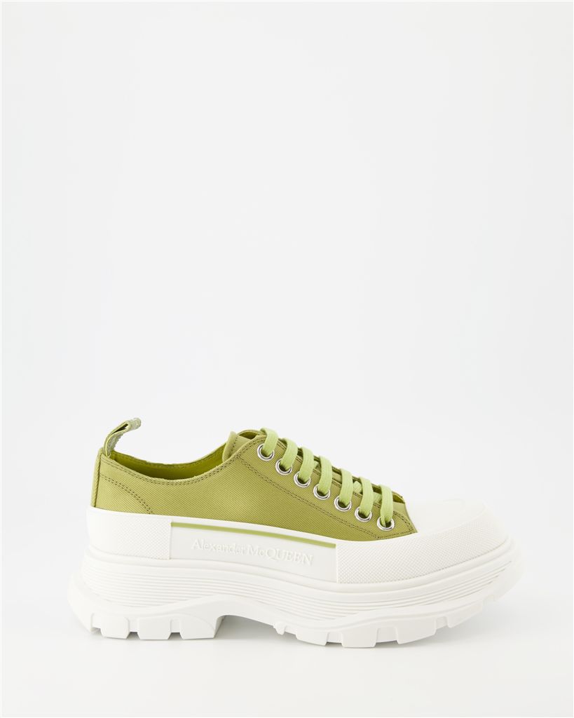 Sneakers Baskets Tread Slick Alexander McQueen Verde Femme