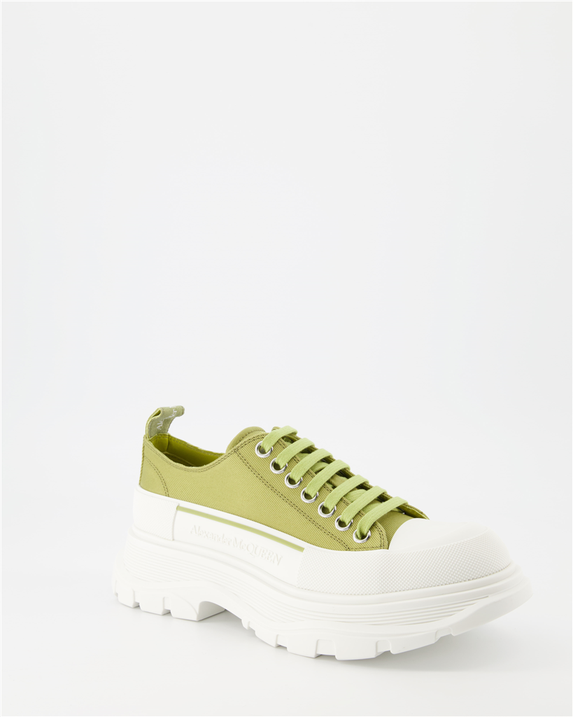 Baskets Baskets Tread Slick Alexander McQueen Vert Femme