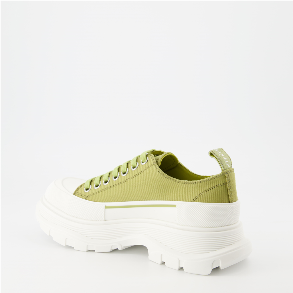 Baskets Baskets Tread Slick Alexander McQueen Vert Femme