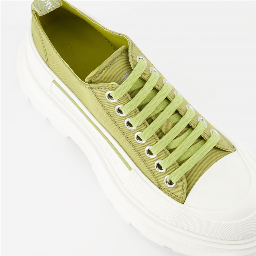 Sneakers Baskets Tread Slick Alexander McQueen Verde Femme