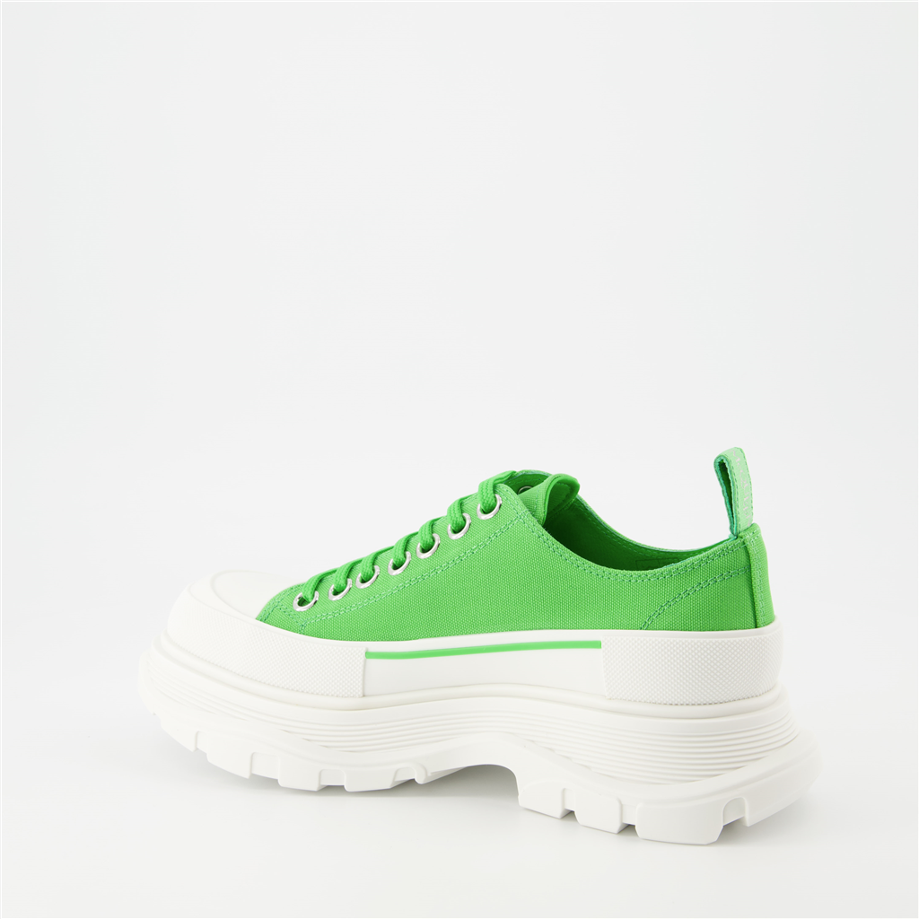 Baskets Baskets Tread Slick Alexander McQueen Vert Femme