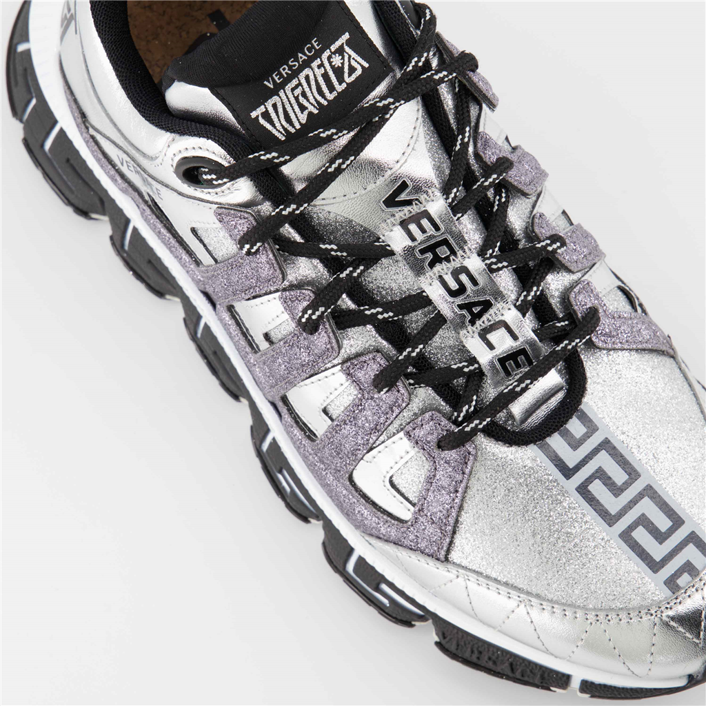 Baskets Baskets Trigreca Versace Argenté Homme