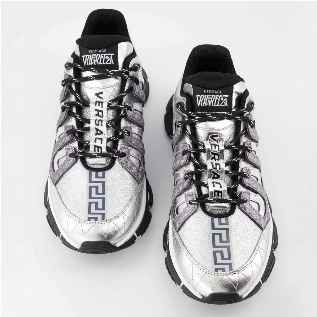 Baskets Baskets Trigreca Versace Argenté Homme