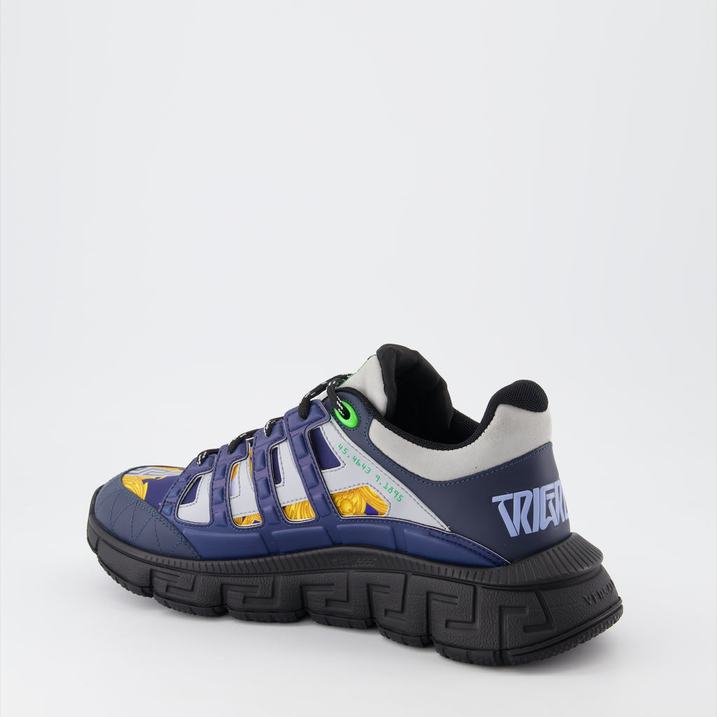 Baskets Baskets Trigreca Versace Bleu Homme