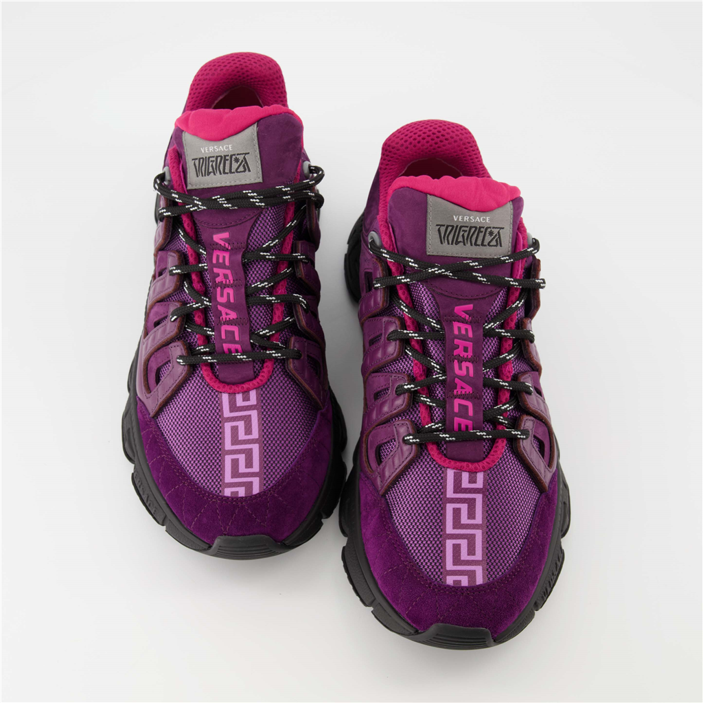Tênis Baskets Trigreca Versace Roxo Homme