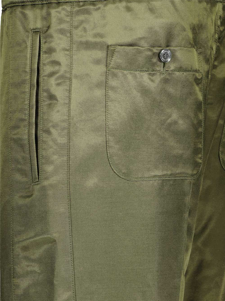 Shorts Bermuda en coton Alexander McQueen Verde Homme