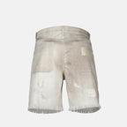 Shorts Bermuda en denim Fendi Beige Homme