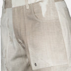 Shorts Bermuda en denim Fendi Beige Homme