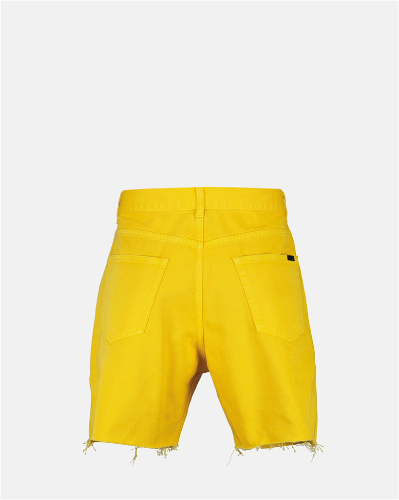 Shorts Bermuda en denim Saint Laurent Amarelo Homme