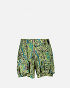 Shorts Bermuda Fendi Map Fendi Verde Homme