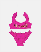 Clothing Logo bikini Versace Pink Kids