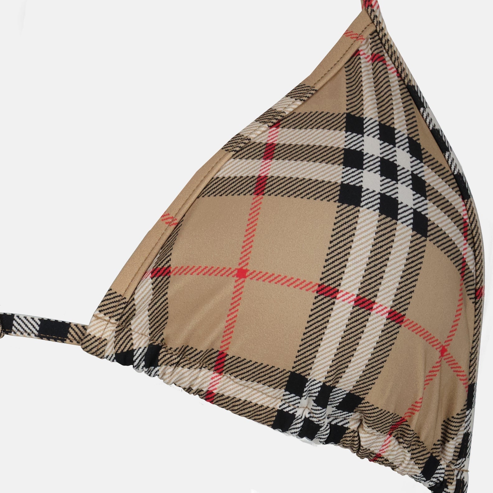 Moda mare Bikini Check Vintage Burberry Beige Femme