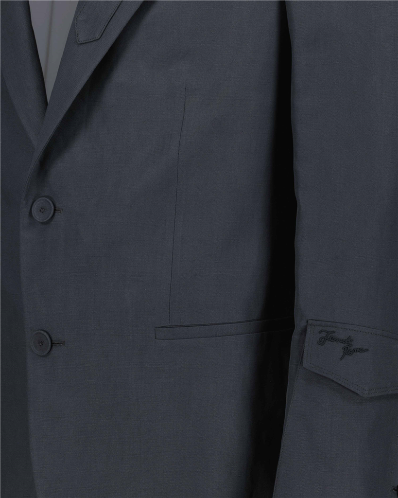 ジャケット リネンブレザー Fendi グレー Homme