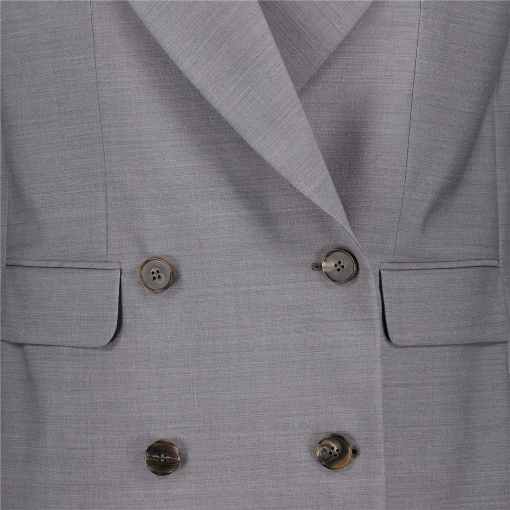 Chaquetas Blazer Sin Mangas Alexander McQueen Gris Mujeres