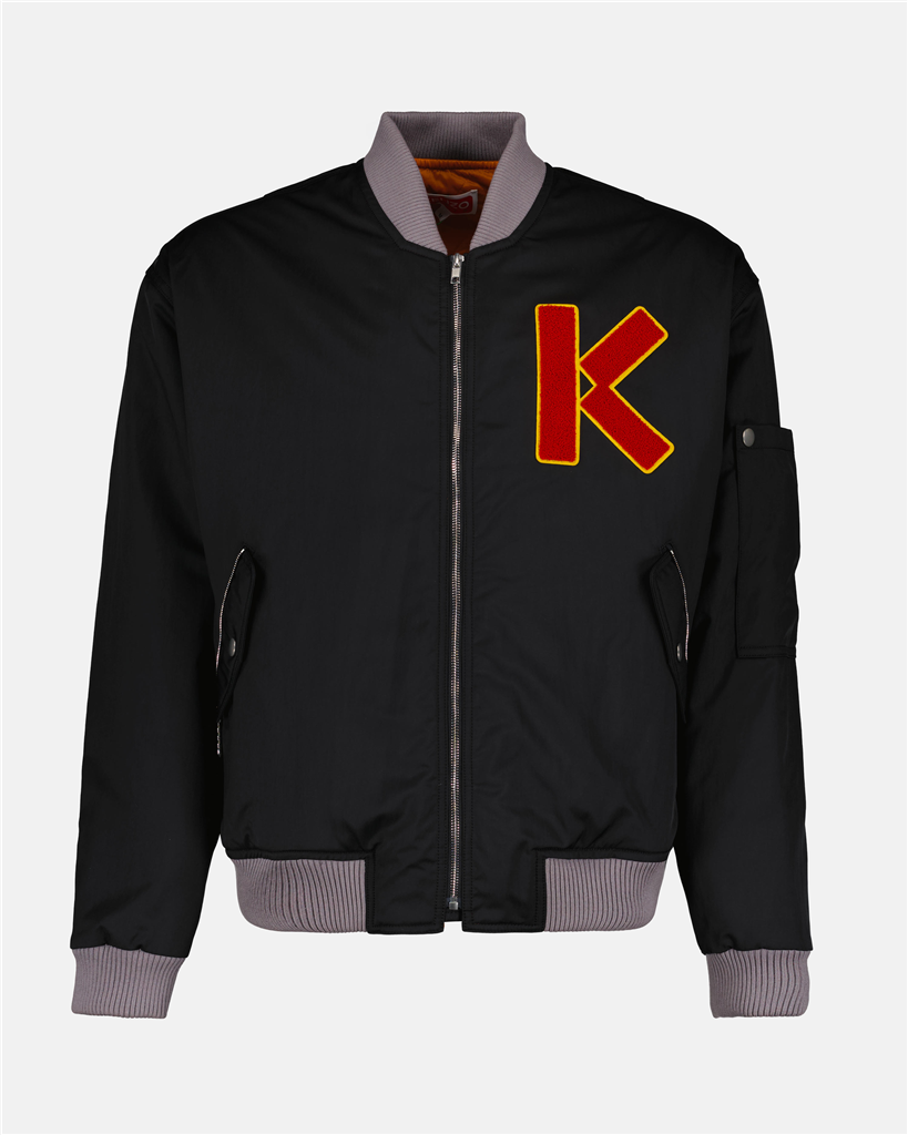 Jackets K logo bomber jacket Kenzo Black Homme