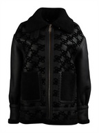 Casacos Blouson en cuir Fendi Preto Femme