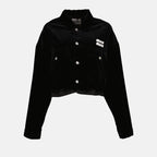 Jaquetas Blouson en velours Miu Miu Preto Femme