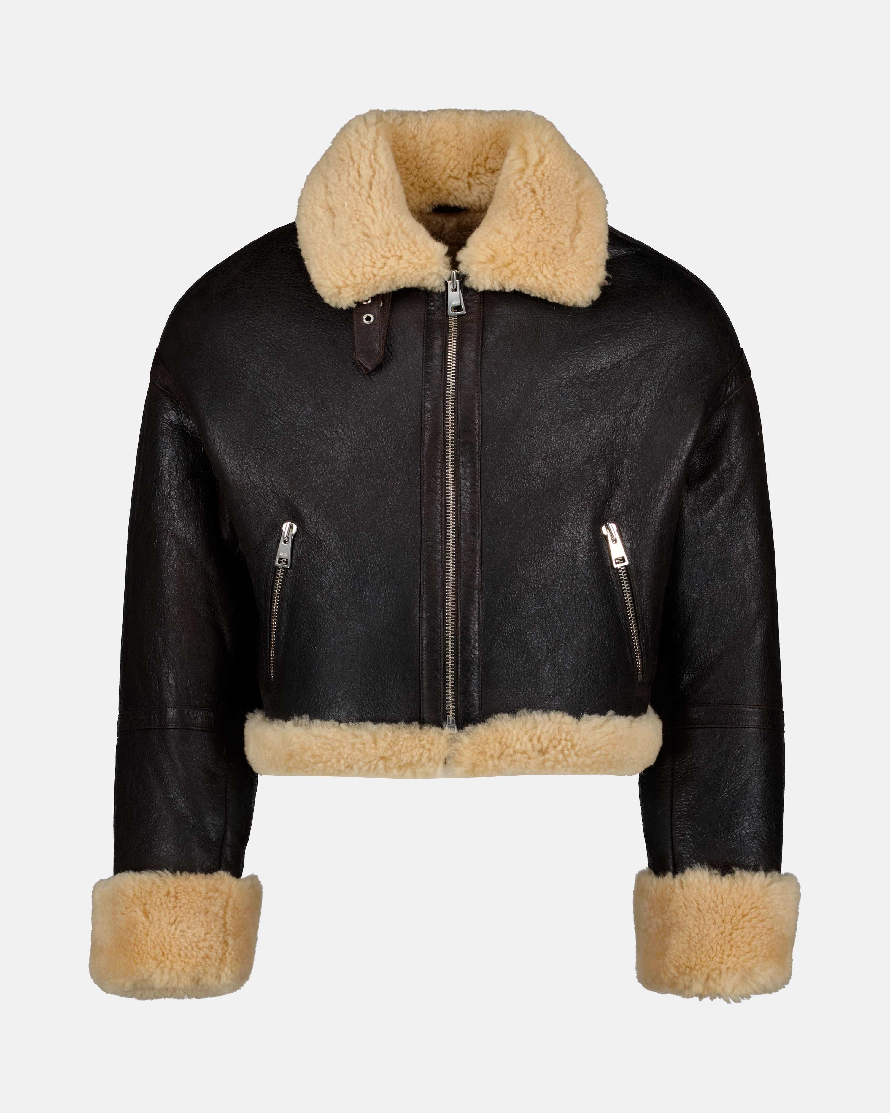 Jaquetas Blouson shearling Ami PARIS Marrom Unissex