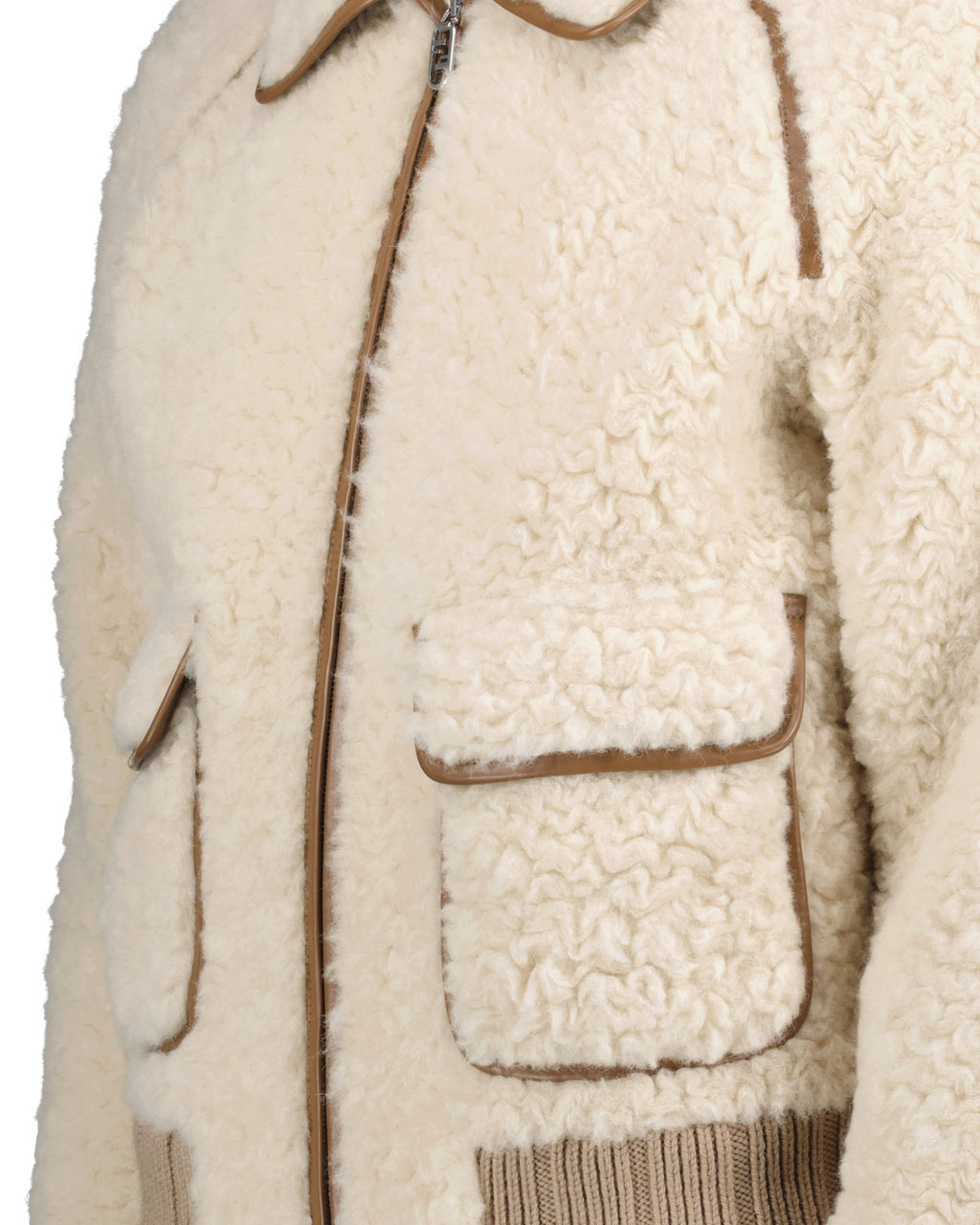 Jackets Shearling bomber Fendi Beige Homme