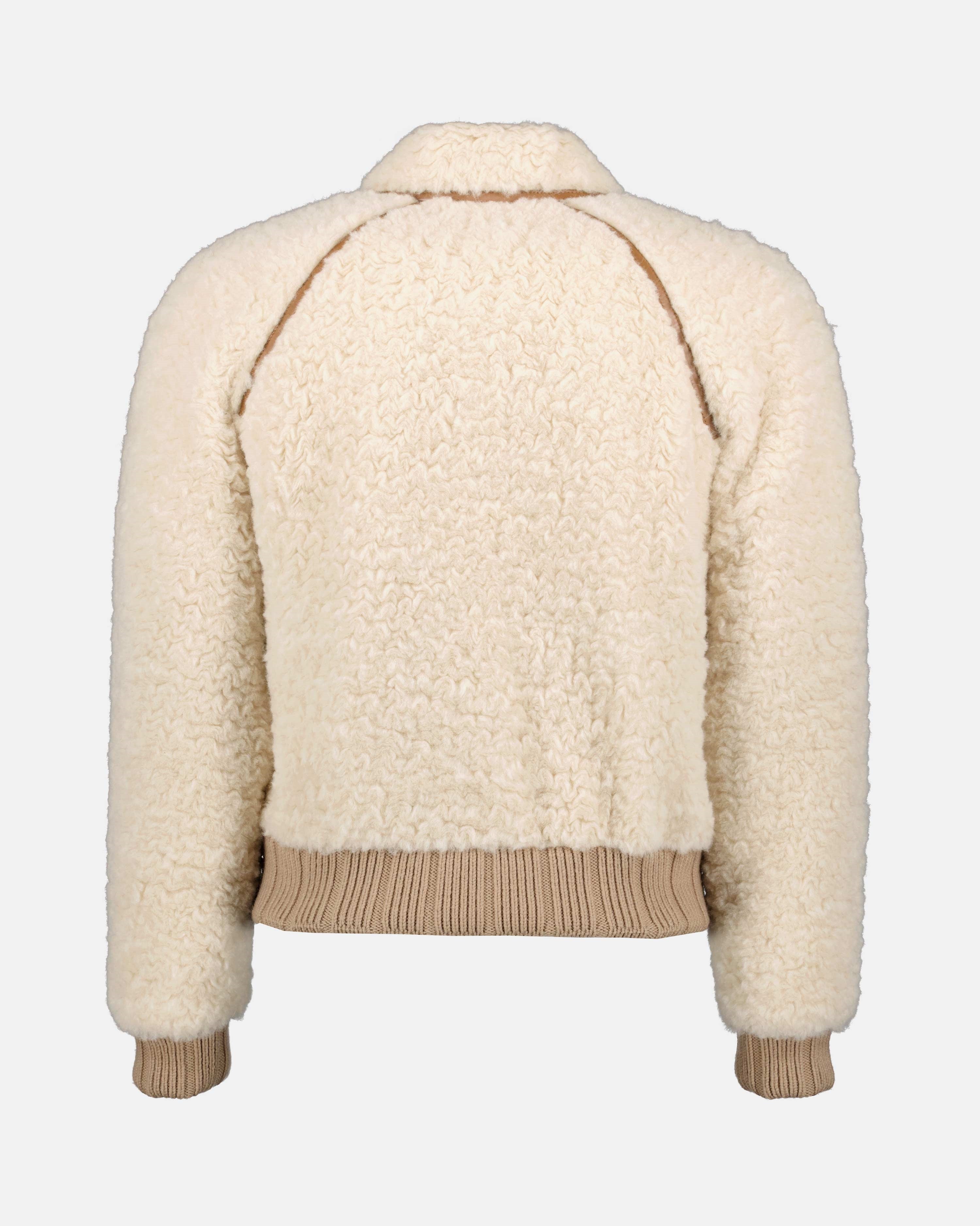 Jackets Shearling bomber Fendi Beige Homme