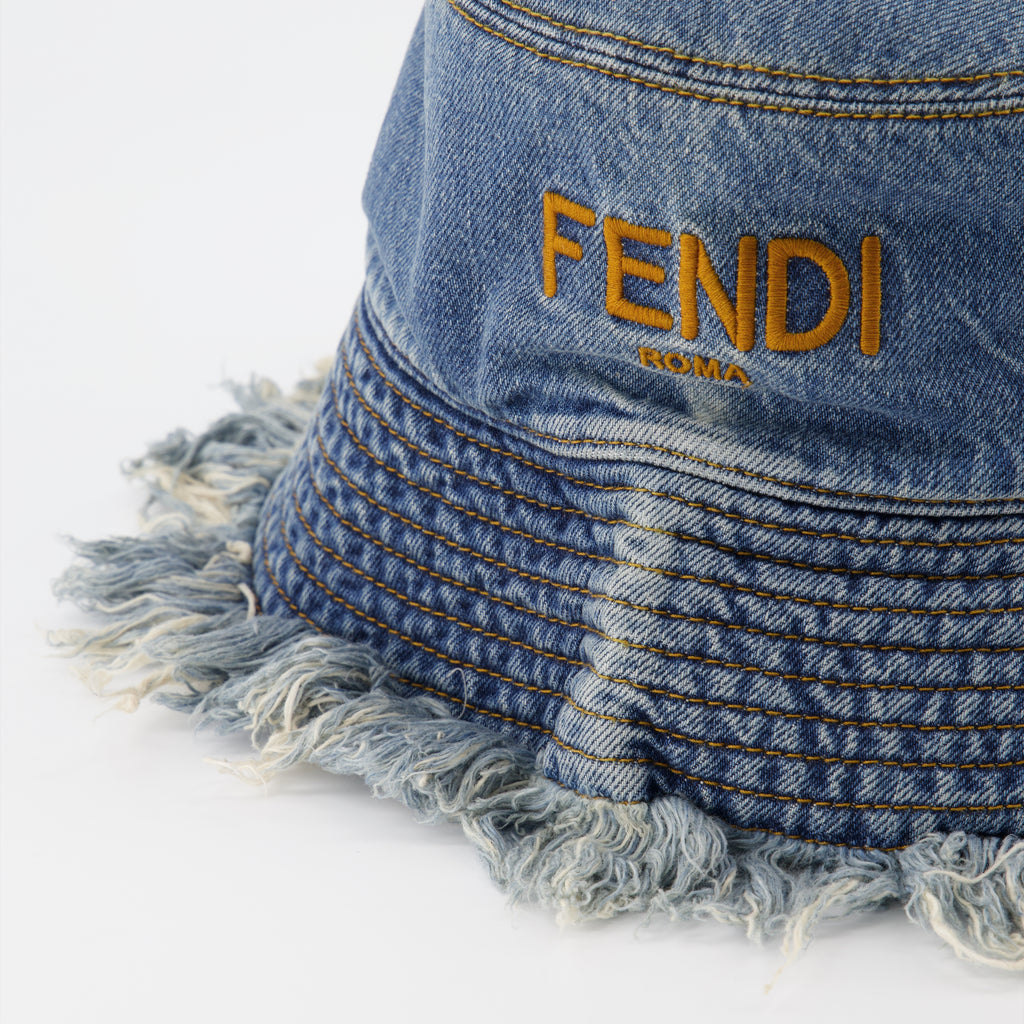 Gorras, sombreros y gorros Bob en denim Fendi Azul Homme