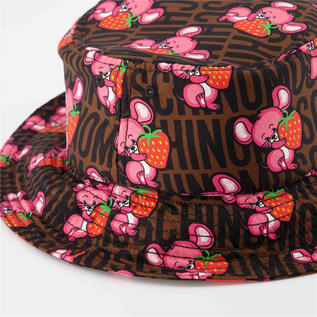 Hats, caps and beanies Monogrammed bucket hat Moschino Brown Man