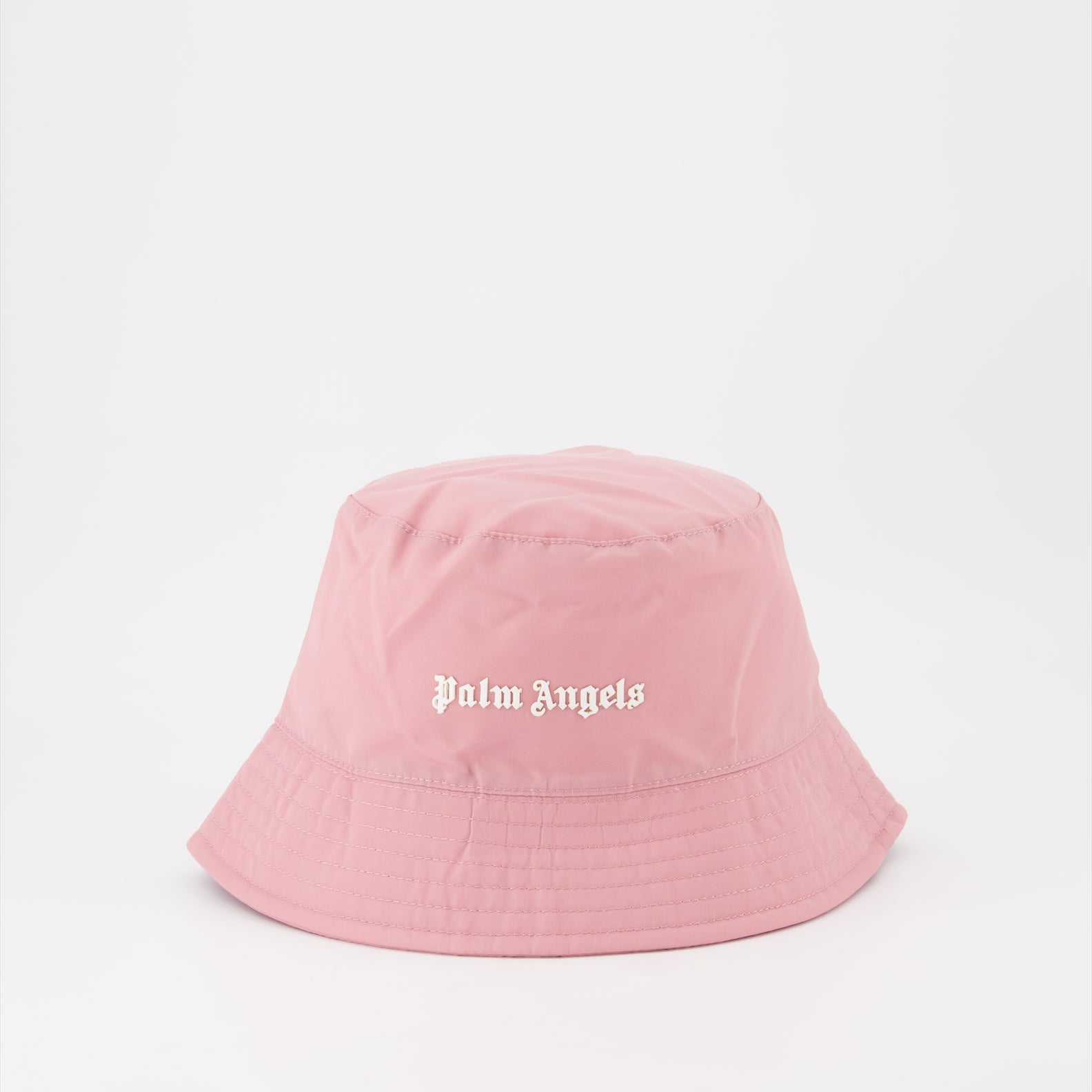 ハット・キャップ・ビーニー ロゴバケットハット Palm Angels ピンク 女性