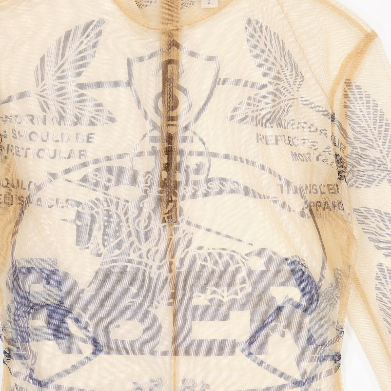 Tops Cavalier tulle bodysuit Burberry Beige Women