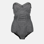 Tops Signature corset bodysuit Maison Margiela Gray Women