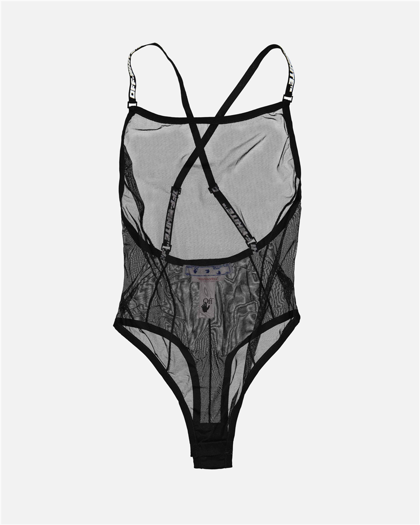 Underwear and homewear Fishnet bodysuit Off-White Black Women