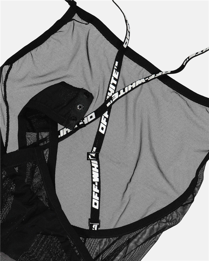 Underwear and homewear Fishnet bodysuit Off-White Black Women