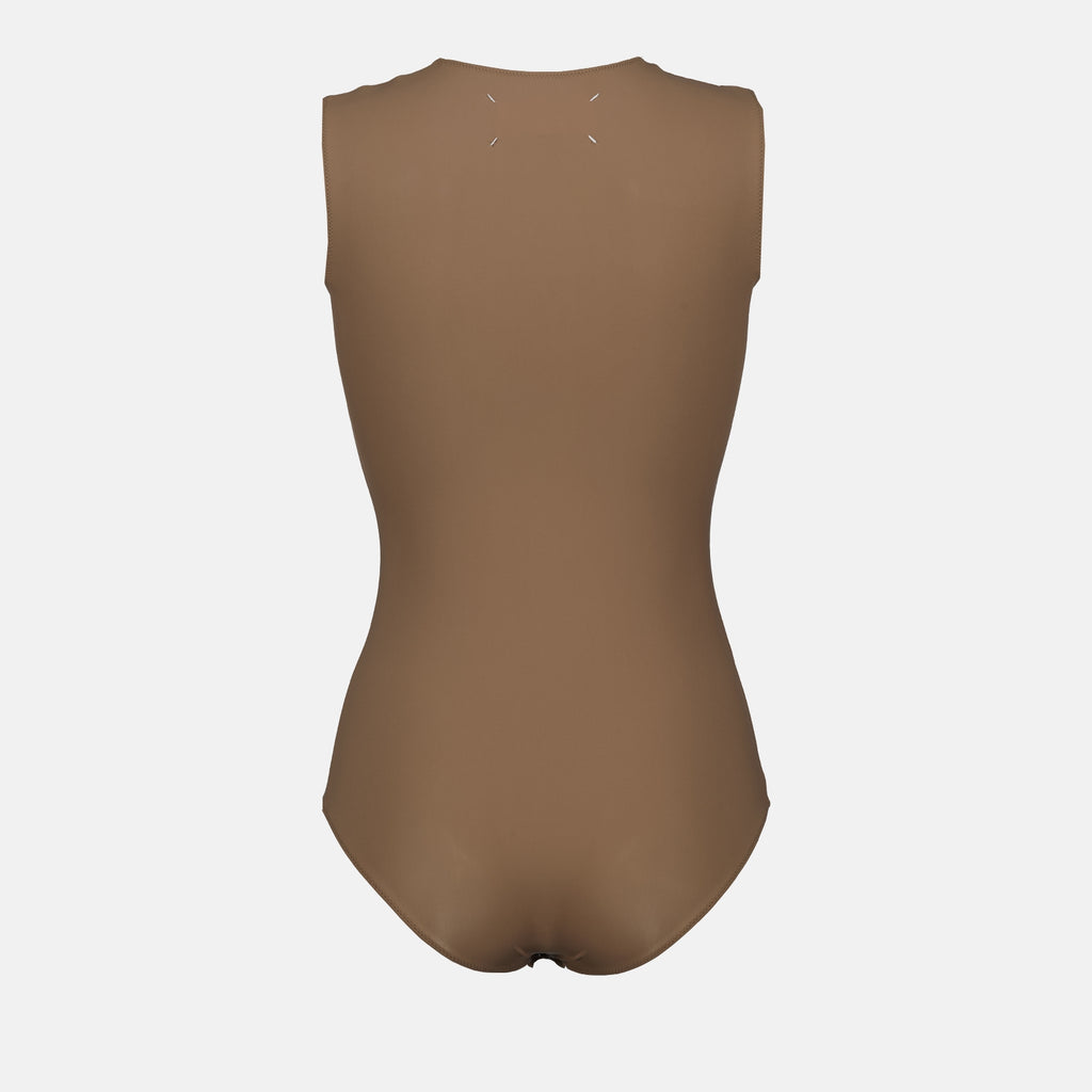 Tops Viscose bodysuit Maison Margiela Brown Women