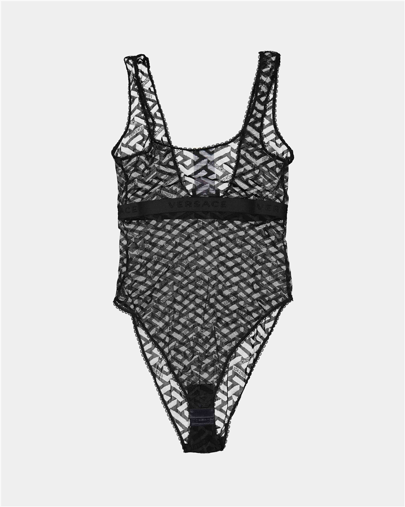 Underwear and homewear Greca Bodysuit Versace Black Women