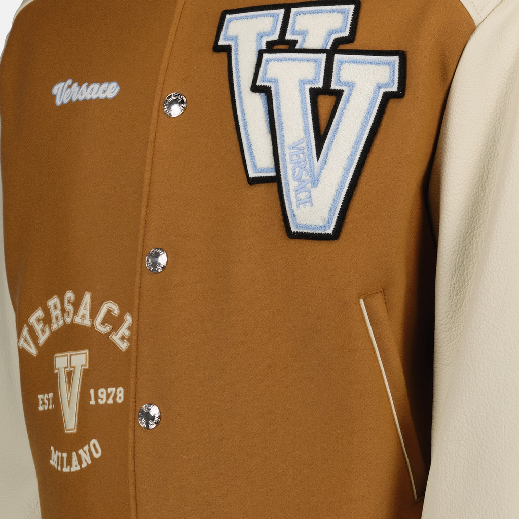 Jackets Varsity Bomber Versace Brown Homme