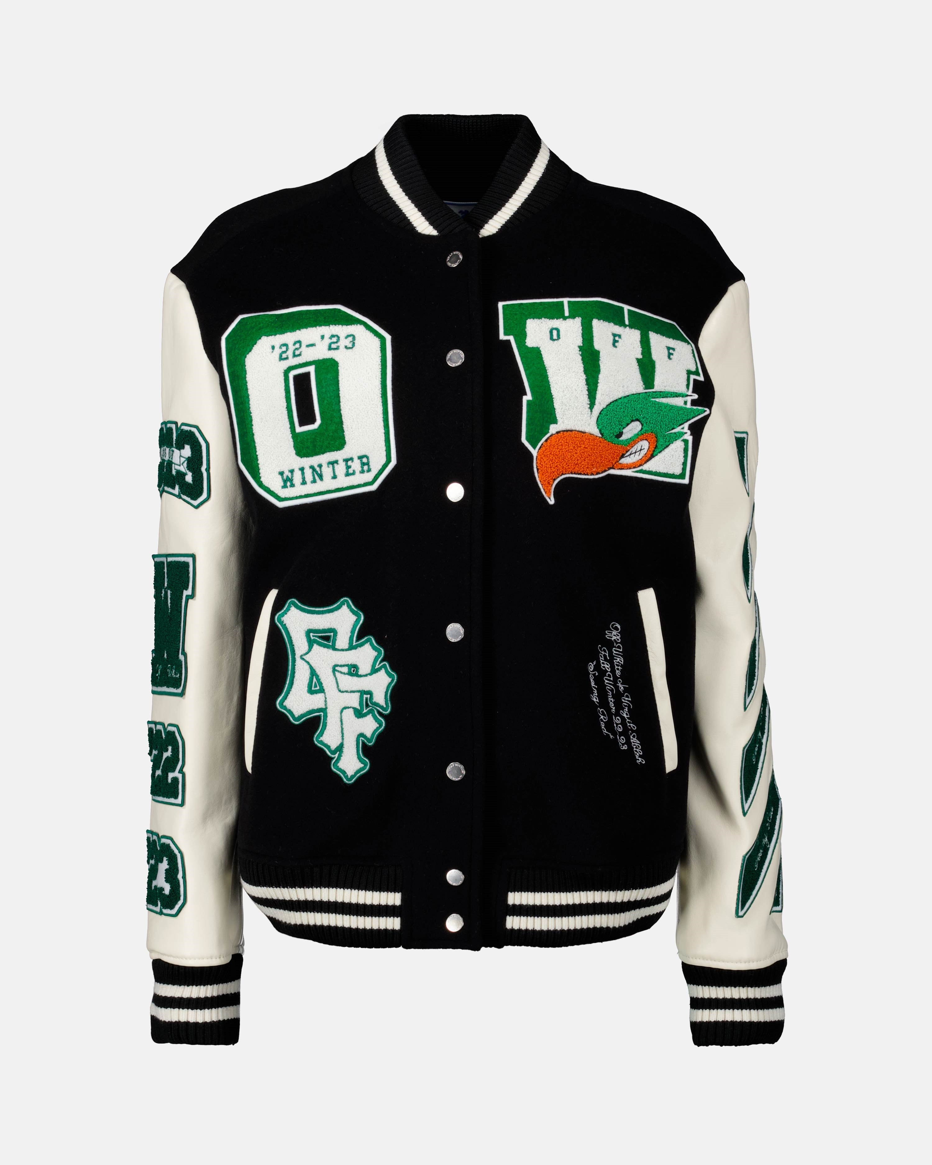 Jackets Patch bomber jacket Off-White Black Femme