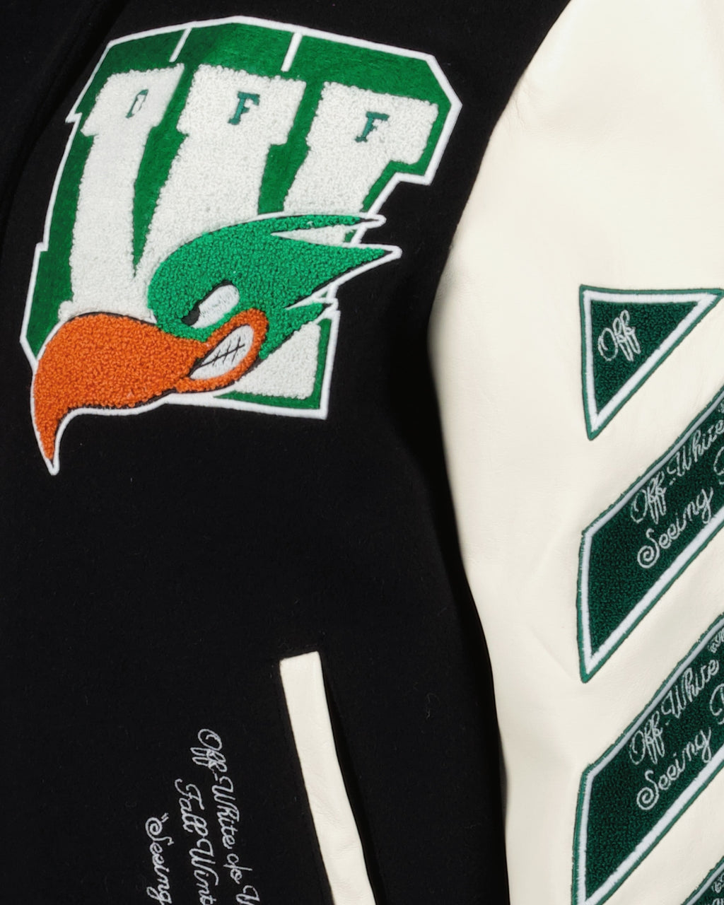 Jackets Patch bomber jacket Off-White Black Femme